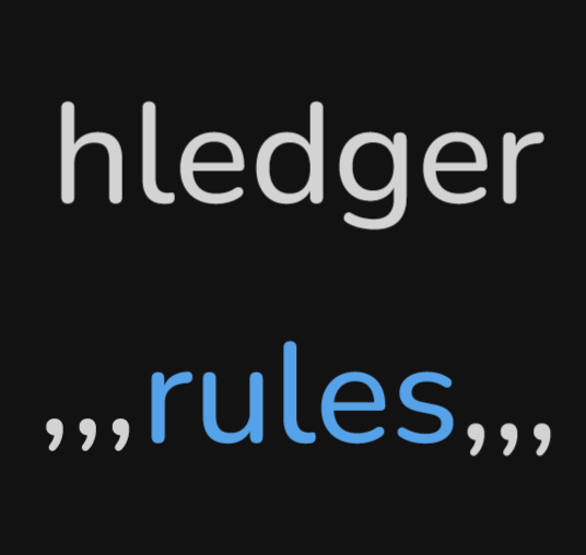 hledger rules